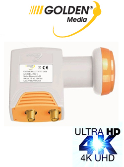 GOLDEN MEDIA 202 Universal Twin LNB 0.1 dB