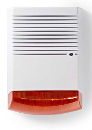 NEDIS DUMSS20WT - Ψεύτικη Σειρήνα συναγερμού με LED flash (Dummy Siren)