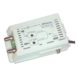 MISTRAL 2U 1x112-30 5G Ενισχυτής κεντρικής κεραίας UHF - UHF 30dB 1 εξόδου με φίλτρο LTE 5G (0240)