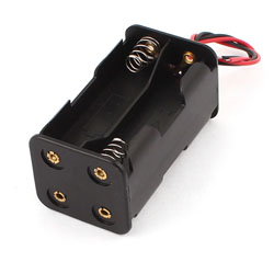 BH0016A LZ Μπαταριοθήκη Τεσσάρων μπαταριών ΑΑ Με Καλώδιο 15 CM  OEM