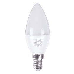 GloboStar 60001 Λάμπα LED E14 C37 4W AC 230V IP20 Φ3.7 x Υ10cm Φυσικό Λευκό 4500K  