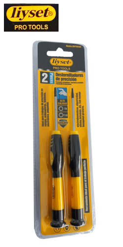 LIYSET DRFY 69406 Σετ 2 Κατσαβίδια TORX T8 και T10