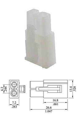 826031-2P (6700/S2) CYI Φίσσα πλαστική θηλυκή 2P