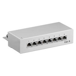 GOOBAY 93047 Patch panel κατηγορίας CAT 6 STP/UTP 8 θυρών σε Γκρί