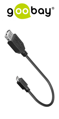 GOOBAY 95194 Καλώδιο OTG USB 2.0 θηλ. - USB micro B αρσ.
