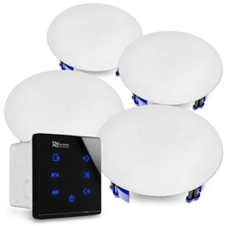 POWER DYNAMICS A100BSET Σετ Εντοιχιζόμενος ενισχυτής  4 x 20W, BT, Aux, USB, SD, MP3 με 4x ηχεία οροφής (952.460)