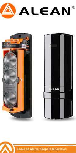 Alean ABE-250 Ζεύγος ανιχνευτών Beam τριπλής δέσμης 250 μέτρων 4 συχνοτήτων με LCD Display