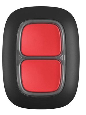 AJAX DOUBLE BUTTON BLACK - Ασύρματο μπουτόν πανικού 2 πλήκτρων, σε μαύρο χρώμα