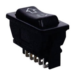 ASW-01 Rocker Διακόπτης Παραθύρων Αυτοκινήτου 5P 20A/12VDC Μαύρο LZ