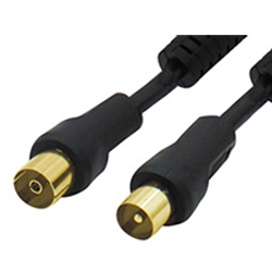 LANCOM AV101-01GF-BK-3.0 Καλώδιο TV Αρσενικό-Θηλυκό με Φερρίτη και Επίχρυσες επαφές 3m Μαύρο 