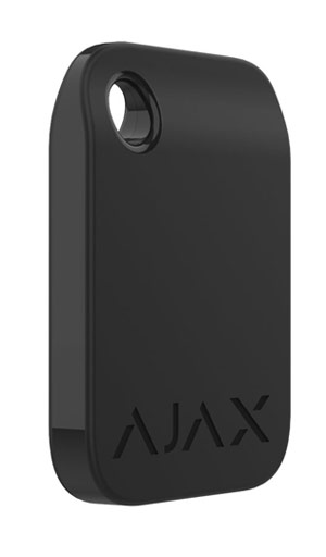 AJAX TAG BLACK - Μπρελόκ ανέπαφης λειτουργίας σε Μαύρο χρώμα, για χρήση με πληκτρολόγια KeyPad PLUS