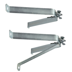 BASE-BA25S Σετ Βάσεις τοίχου τύπου Μ ενισχυμένες γαλβανιζέ 25cm (ζεύγος) 