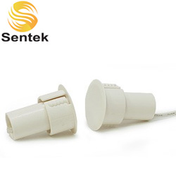 Sentek BR-1021 (ΛΕΥΚΗ) Χωνευτή μαγνητική επαφή για πόρτες ασφαλείας