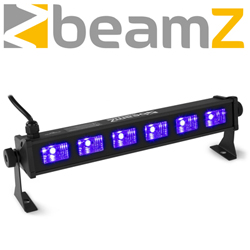 BEAMZ BUV63 Μπάρα φωτισμού 6x 3 Watt LED Blacklight UV Bar 153.271 --