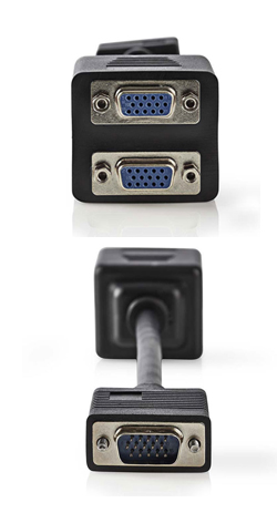 NEDIS CCGP59120BK02 Καλώδιο Splitter VGA αρσ. - 2 x VGA θηλ.