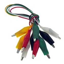CL038 Σετ 5 Καλωδίων με κροκοδειλάκια μεγάλα γενικής χρήσης 5A (XJ-K018C) LZ
