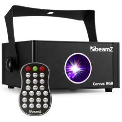 BEAMZ CORVUS Scan Disco Laser 230mW RGB, DMX και Τηλεχειριστήριο IRC (152.821)