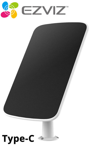 Ezviz CS-CMT-Solar Panel-E Ηλιακό Πάνελ 6.18W με έξοδο USB Type-C, για κάμερες EZVIZ