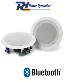 POWER DYNAMICS CSBT60 Ζευγάρι αυτοενισχυόμενων ηχείων οροφής 5.25" με ενισχυτή και Bluetooth 952.550 --