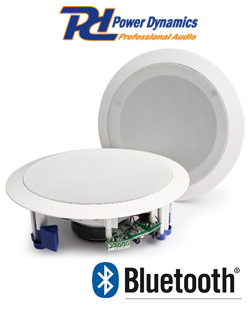 POWER DYNAMICS CSBT80 Ζευγάρι αυτοενισχυόμενων ηχείων οροφής 8" με ενισχυτή και Bluetooth 952.554 --