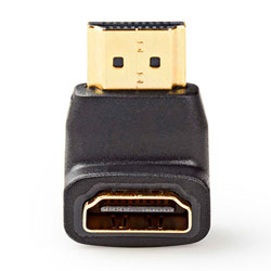 NEDIS CVGB34901BK Αντάπτορας HDMI αρσ. - HDMI θηλ. σε γωνία 90° 