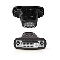 NEDIS CVGB34910BK Αντάπτορας HDMI αρσ. - DVI-D 24+1p θυλ.