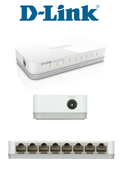 D-LINK GO-SW-8G 8-Port Fast Ethernet Easy Desktop Switch 10/100/1000