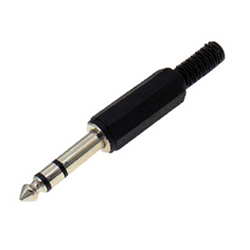 Καρφί Jack 6.3mm Stereo πλαστικό (D047)
