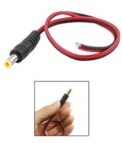 PS-M003 Καλώδιο τροφοδοσίας με DC Connector για χρήση με Κάμερες και Video Balun (30cm)