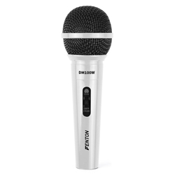 FENTON DM100W Δυναμικό μικρόφωνο με καλώδιο Λευκό 173.129 