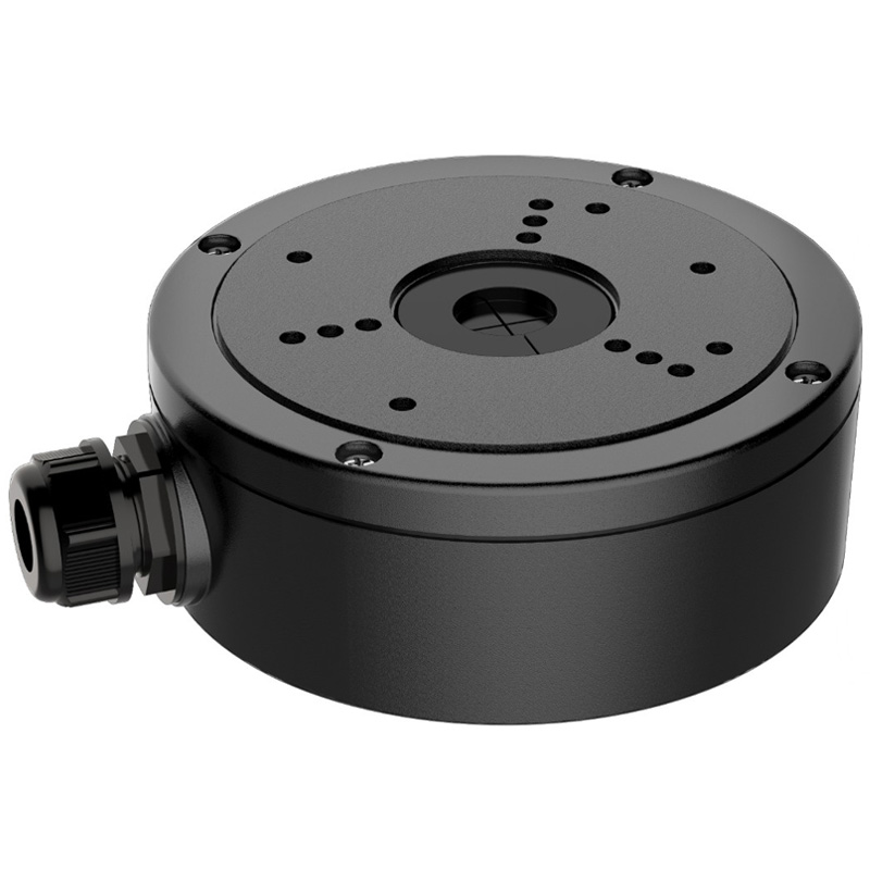 HIKVISION DS-1280ZJ-S Black (Μαύρη) Μεταλλική βάση - Κουτί Διακλάδωσης Ø 137x51.5 mm