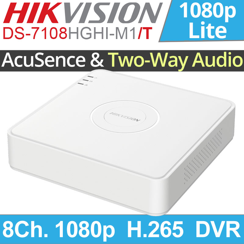 Hikvision DS-7108HGHI-M1/T DVR Καταγραφικό 8 καμερών, Up to 1080p Lite, Two-Way Audio, Motion Detection 2.0