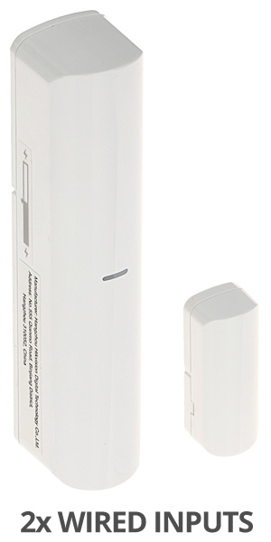 HIKVISION DS-PDMC-EG2-WE(B) - Λευκή Αμφίδρομη Ασύρματη Μαγνητική Επαφή για πίνακες AX PRO, με 2 ενσύρματες εισόδους