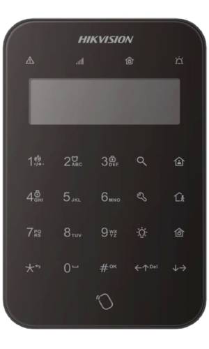 HIKVISION DS-PK1-LT-WE (Black) - Αμφίδρομο Ασύρματο Πληκτρολόγιο LCD με ενσωματωμένο Proximity Reader (RFID)