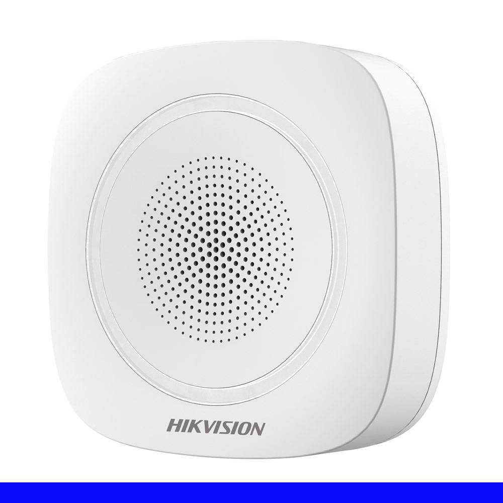 HIKVISION DS-PS1-I-WE(B) (ΜΠΛΕ) - Αυτόνομη Ασύρματη Σειρήνα Εσωτερικού Χώρου, με ΜΠΛΕ φωτεινή ένδειξη