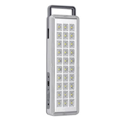 EML-730 Επαναφορτιζόμενο Φωτιστικό ασφαλείας με 30 LED με λαβή