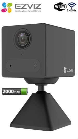 EZVIZ CB2 Μικρή, Έξυπνη Wi-Fi Κάμερα Εσωτερικού Χώρου 2MP 1080p με Μπαταρία 2000mAh, Mic/Speaker, microSD, Human Detection