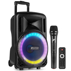 FENTON FT10LED MK2 Φορητό Ηχείο Karaoke 10" ισχύος 450 Watt Peak με USB/ SD/ Bluetooth/ Μικρόφωνο 170.161
