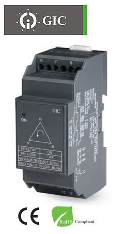 GIC MA51BC Relay Επιτήρησης Δικτύου 3Φ Ράγας 415 VAC 36mm