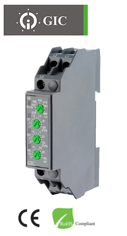 GIC MG21DH Relay Επιτήρησης Δικτύου 3Φ Ράγας χωρίς Ουδέτερο 208 - 480 VAC 17.5mm