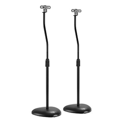 AUDIZIO HTS12 Ρυθμιζόμενες Universal βάσεις ηχείων δαπέδου max 4.5kg Μαύρο (ζεύγος) 129.212