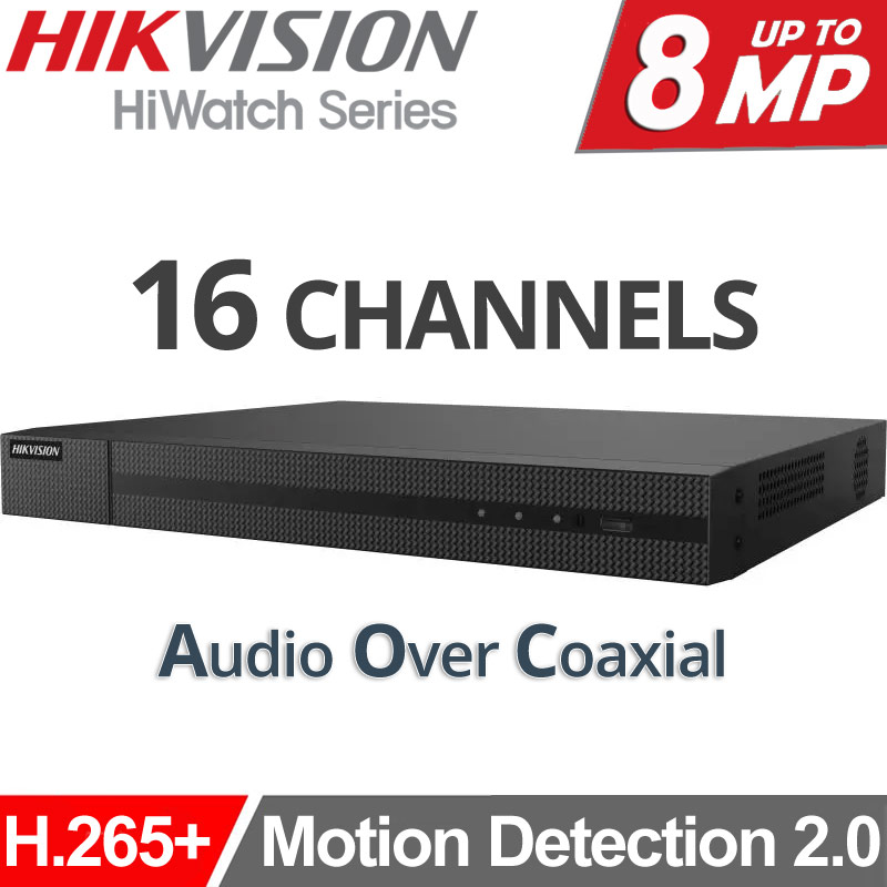 HIKVISION HiWatch HWD-7216MH-G4 Καταγραφικό DVR 16 Καμερών, Motion Detection 2.0, H.265, Audio Over Coaxial