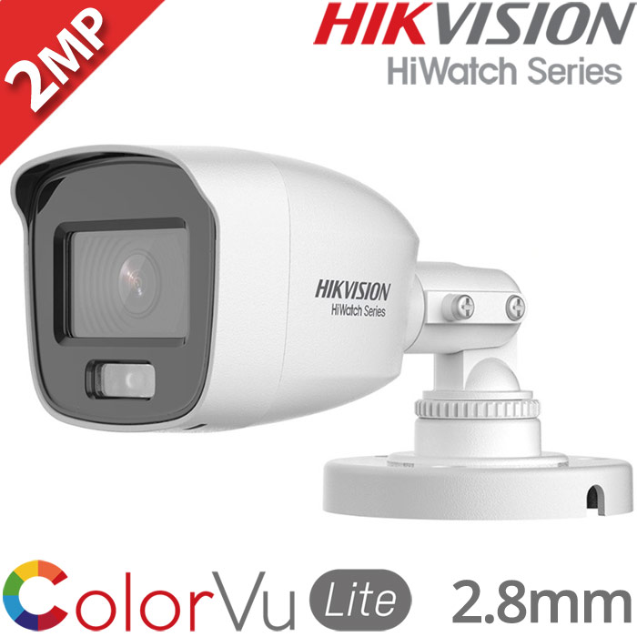 HIKVISION HiWatch HWT-B129-M 2.8mm ColorVu Lite Αναλογική κάμερα 2Mpixels 1080p, 4in1, White Light 20μ., IP66