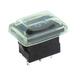 HY17B-2 Διακόπτης Rocker ON-OFF-ON με κάλυμμα 3P 10A / 250V