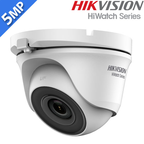 HIKVISION HiWatch HWT-T150-M 2.8mm Κάμερα Παρακολούθησης Dome 5Mpixels, 4in1, IP66, Smart IR 20m