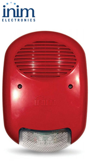 INIM IVY-R Αυτόνομη σειρήνα πυρανίχνευσης με φλας και ακουστική ισχύ 103db/3m