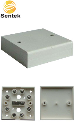 Sentek JB-701 (ΛΕΥΚΟ) Κουτί διακλάδωσης τετράγωνο 8 θέσεων με Tamper