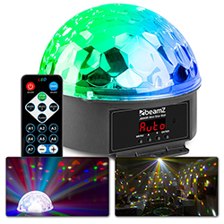 BEAMZ JB90R Mini Star Disco Ball effect 9x1W με 9 Χρώματα LED DMX (153.222)