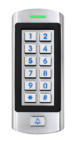 Secukey K10 Αυτόνομο Πληκτρολόγιο Ελέγχου Πρόσβασης με RFID, 1 ρελέ και Πλήκτρο Κουδουνιου