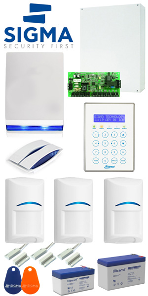 Sigma SET APOLLO32-DIONE BLUE: Πλήρες Σύστημα Συναγερμού με κέντρο Apollo Plus της Sigma Security